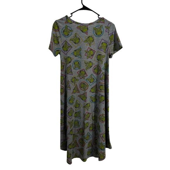 Luluroe Carly Kermit The Frog Size XXS Gray T Shirt Dress - Picture 3 of 5